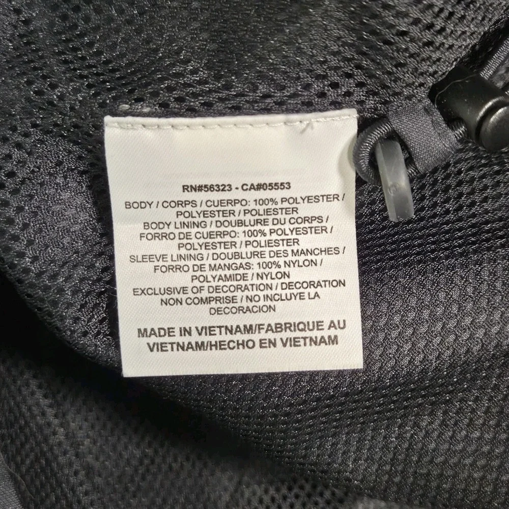 Nike Sport Culture Full Zip Golf Windbreaker Swoosh Mesh Lined Men's Black 2XL